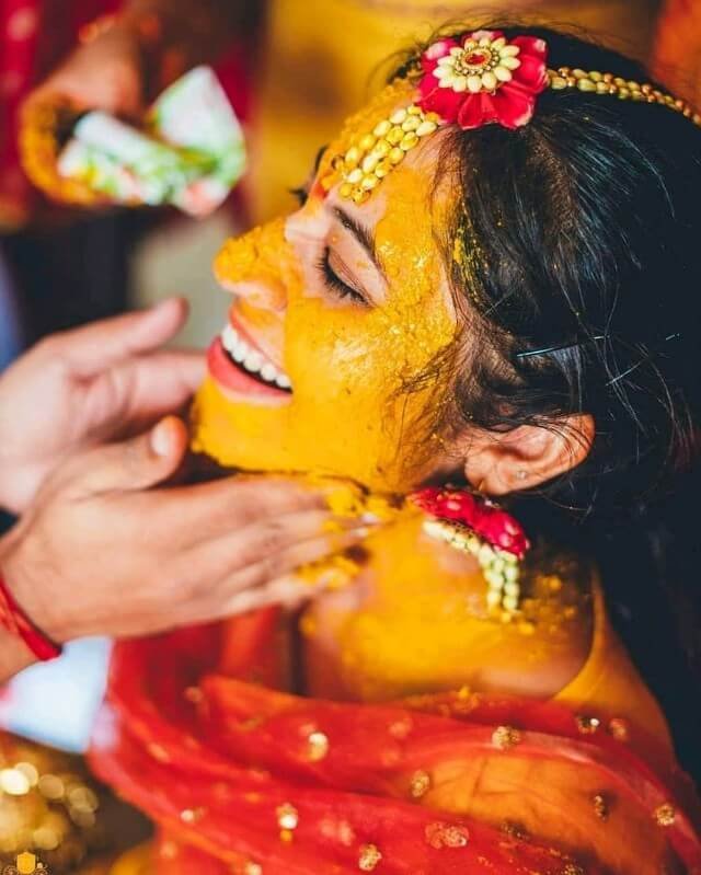 Haldi Ceremony Photoshoot Ideas 9