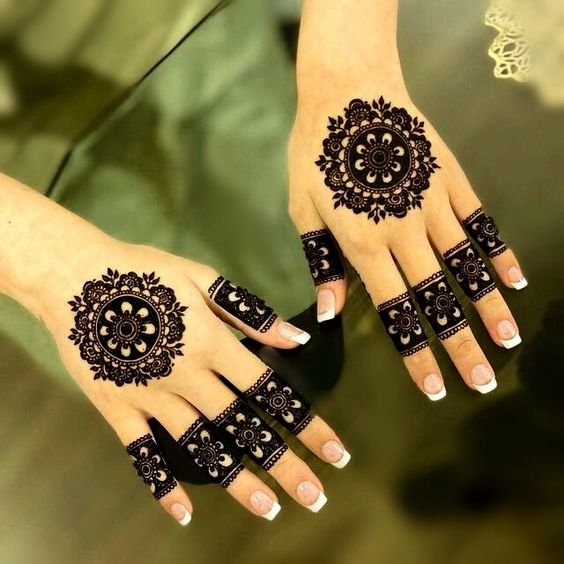 Back Hand Mehndi Designs 1