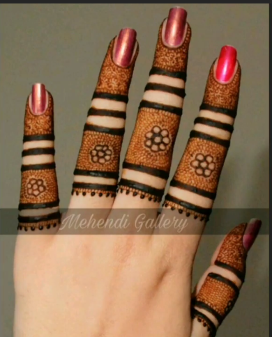Finger Mehndi Designs 4
