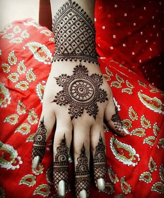 Back Hand Mehndi Designs 9