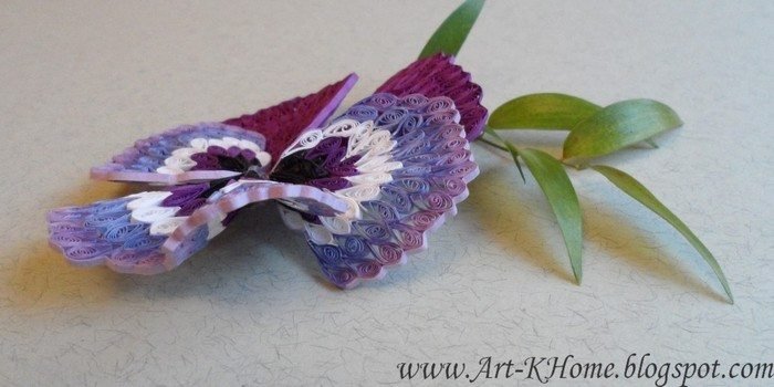 paper quilling pansy flower 8