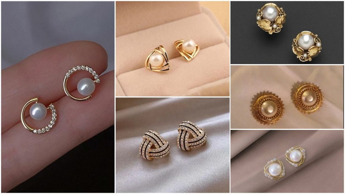 pearl simple earrings a1