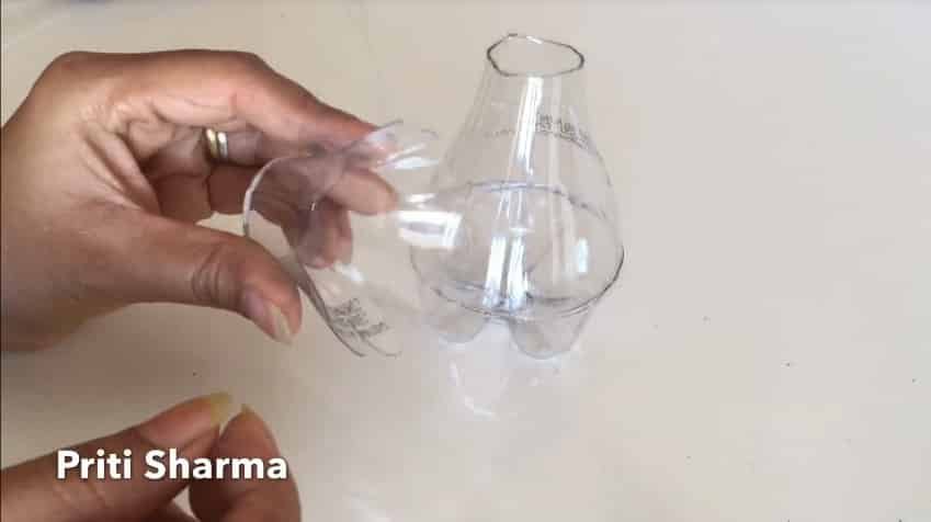plastic bottle flower vase 5