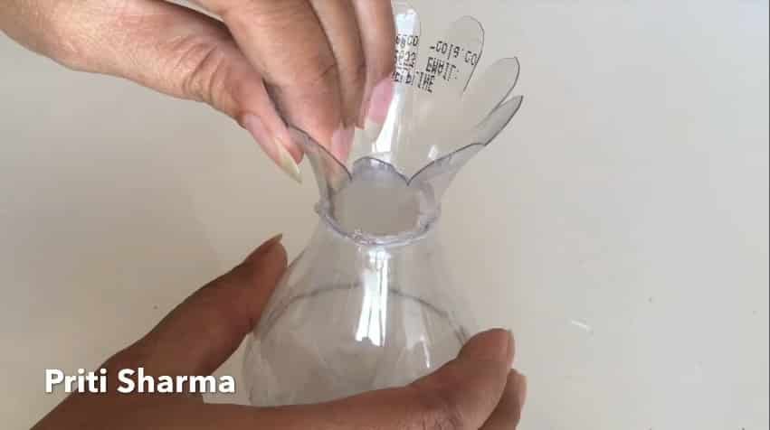 plastic bottle flower vase 6