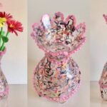 plastic bottle flower vase a1