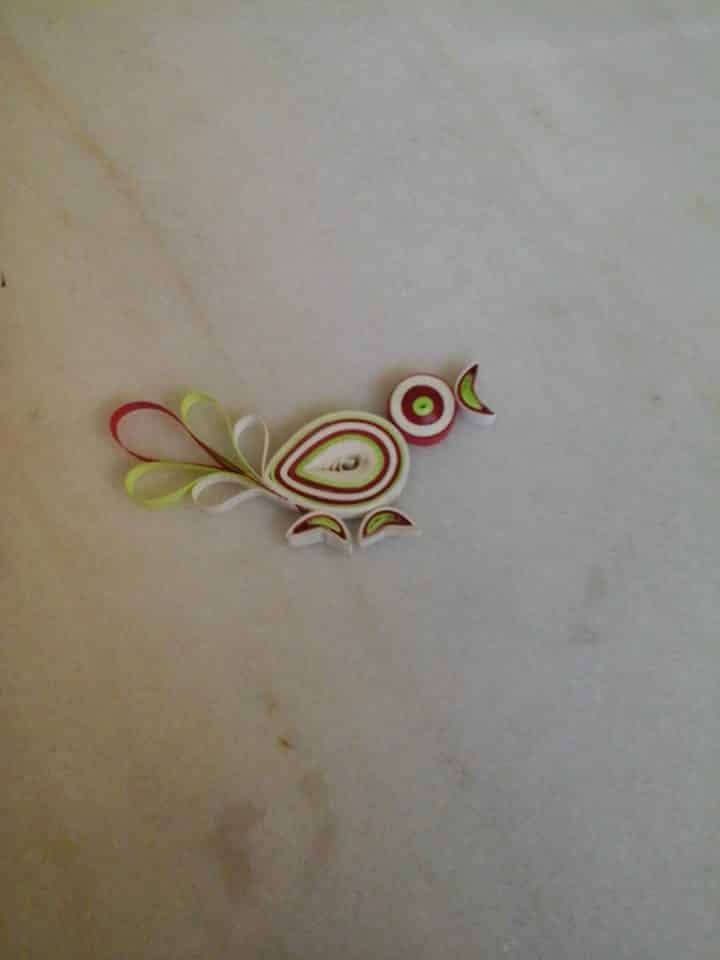 quilling bird wind chime 32