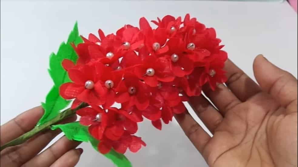 Red Flower Bunches making 1