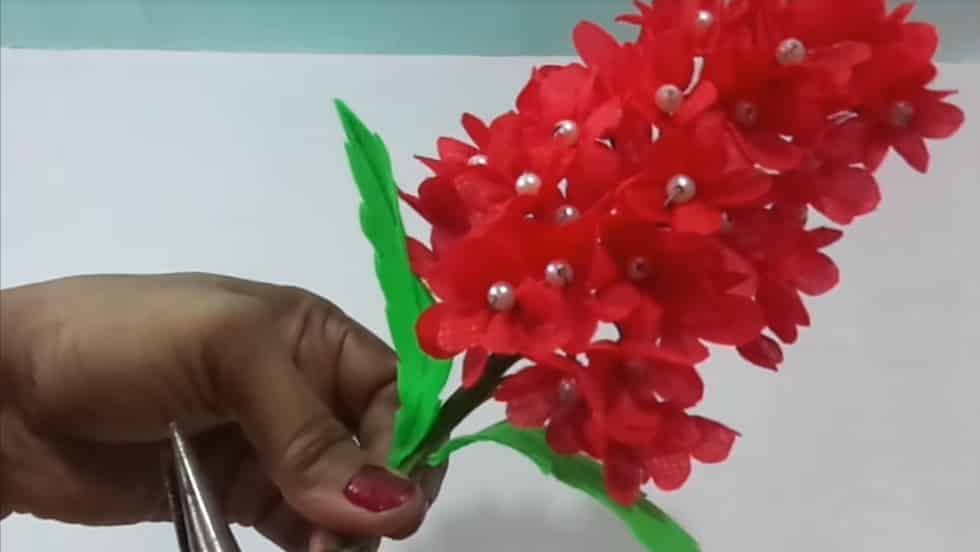 Red Flower Bunches making 21