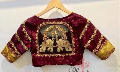 Designer Saree Blouse Designs 10