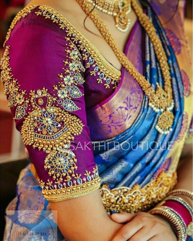 Pattu Saree Blouse Designs 17