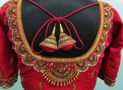 Designer Saree Blouse Designs 4