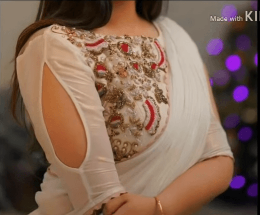 saree blouse sleeve designs 12