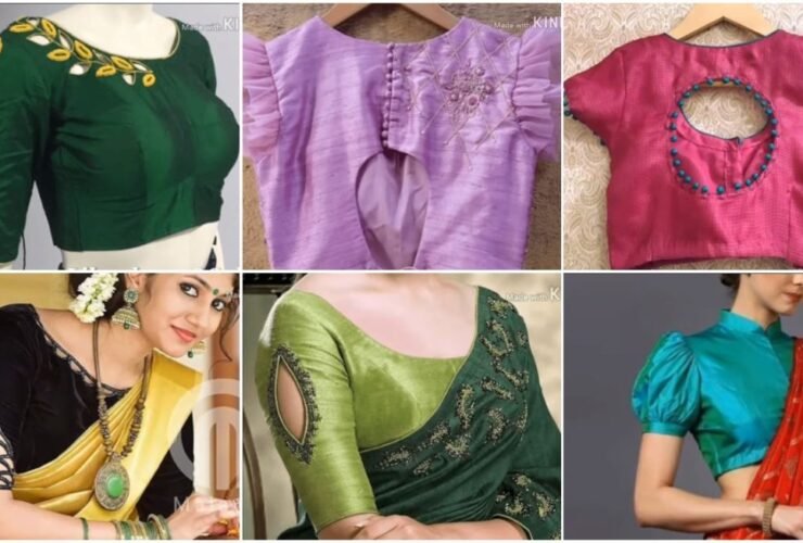saree blouse sleeve designs a1