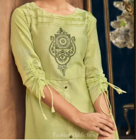 Trendy Sleeve Design for Kurti 13