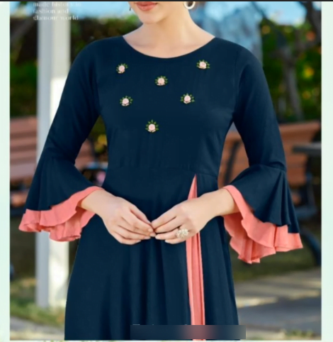 Trendy Sleeve Design for Kurti 16