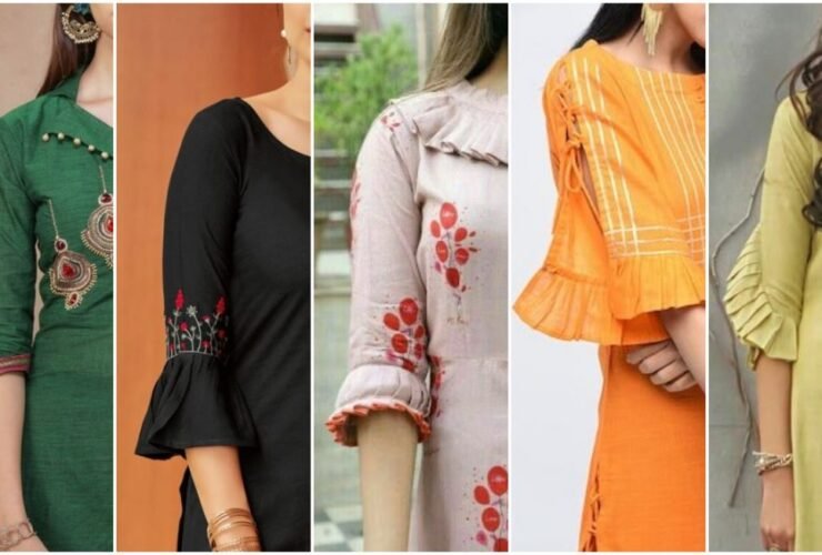 Latest sleeves designs for kurti 2022