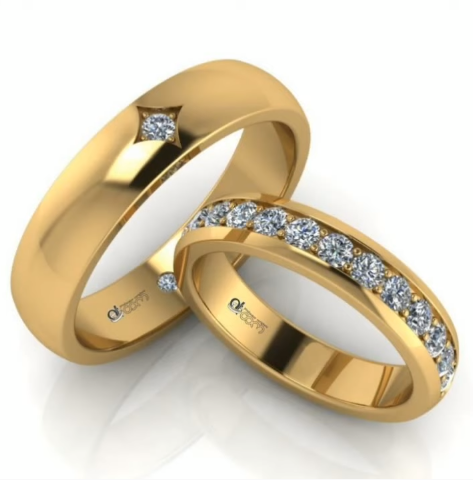 Wedding Couple Ring Design 2