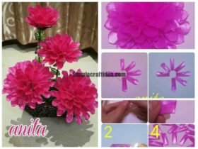 Dahlia flower making a1