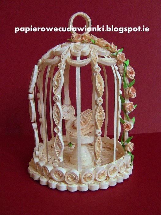 Decorative Quilling Cage 1