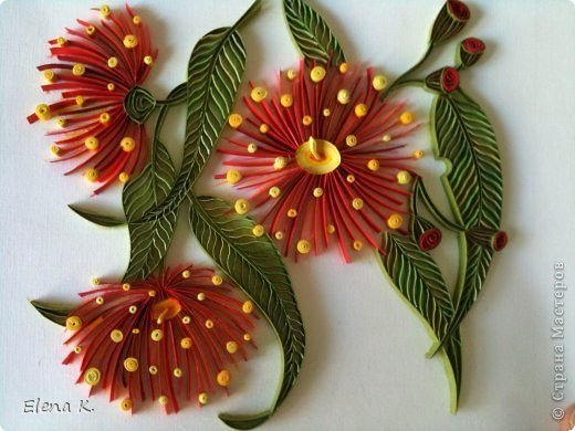 Eucalyptus Flower from Quilling 1
