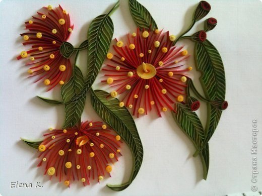 Eucalyptus Flower from Quilling 7
