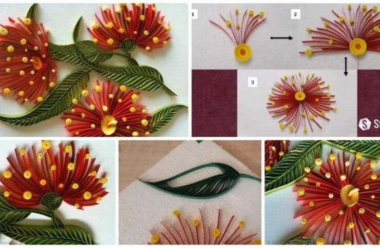 Eucalyptus Flower from Quilling a1