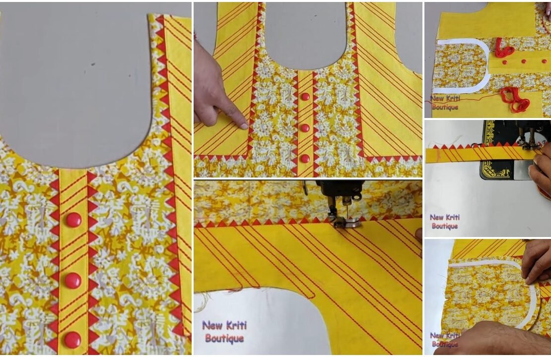 Jacket style kurti a1