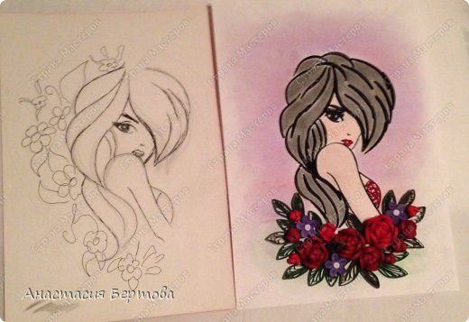 Quilling girl 12