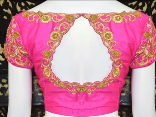 back neck blouse designs 4