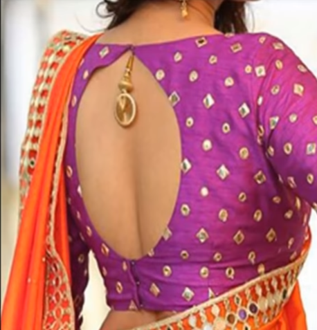 back neck blouse designs 8