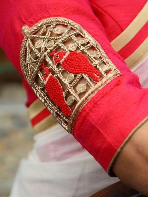 blouse designs for silk sarees 16