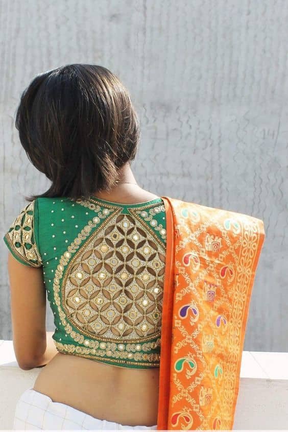 blouse designs for silk sarees 5