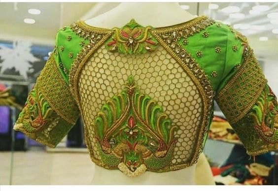 blouse designs for silk sarees 8