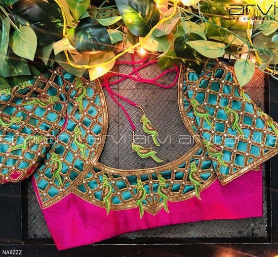 blouse designs for silk sarees 9