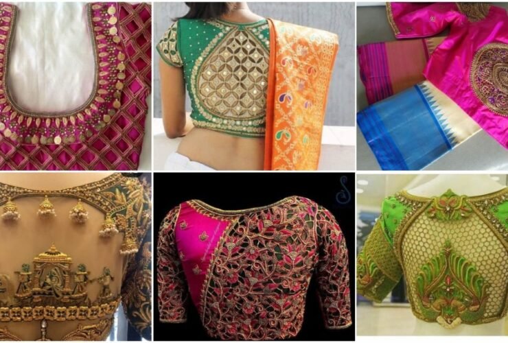 blouse designs for silk sarees a1