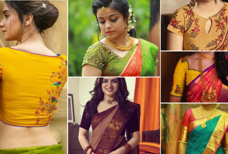 designer saree blouse a1