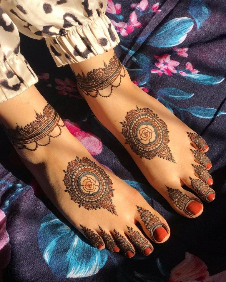 feet mehndi designs 10