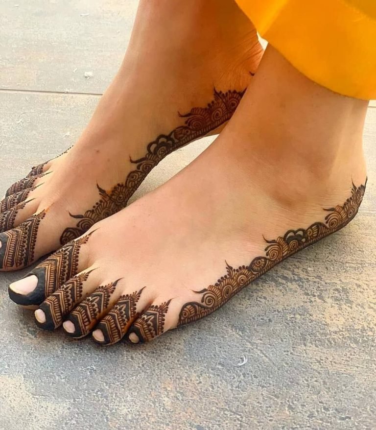 feet mehndi designs 11