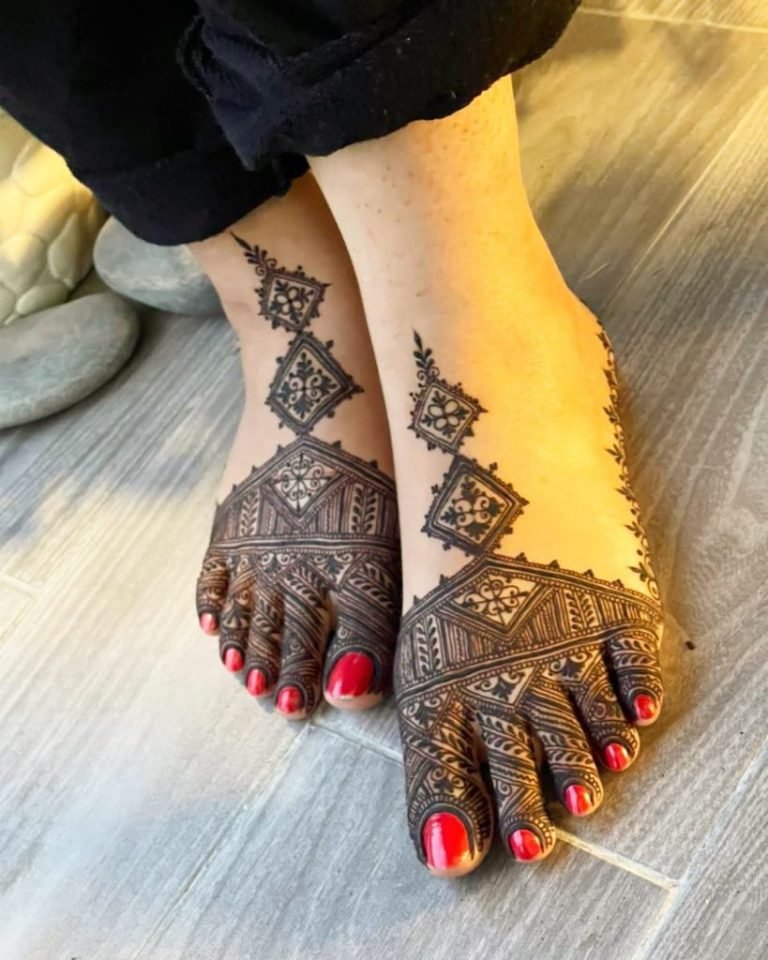 feet mehndi designs 14