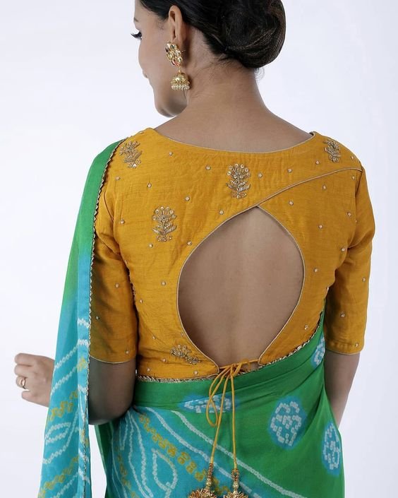 latest back neck blouse designs 5