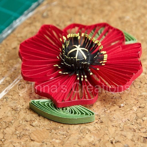 quilled poppies 22