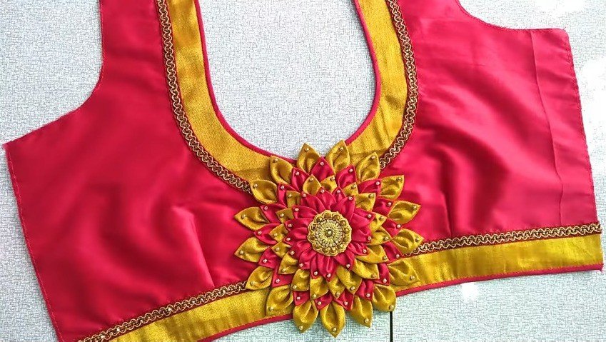 saree blouse back design 23