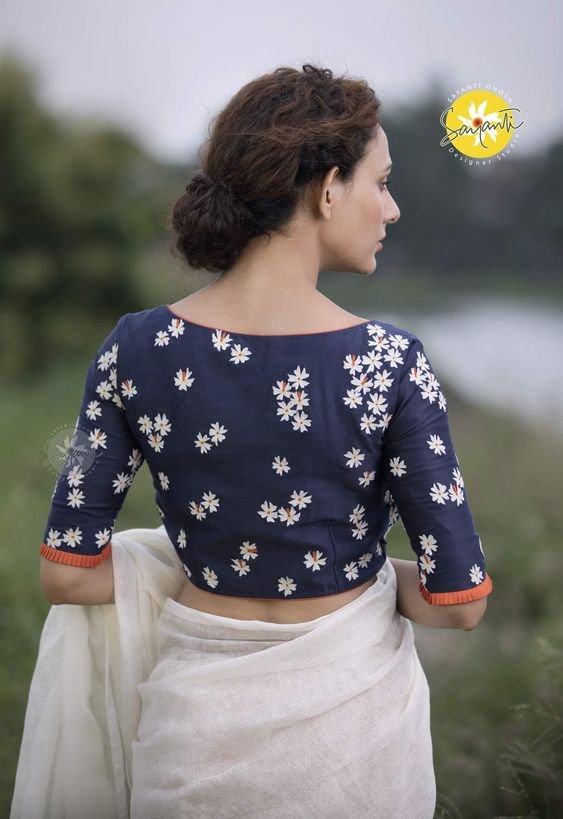 saree blouse neck design 6 1