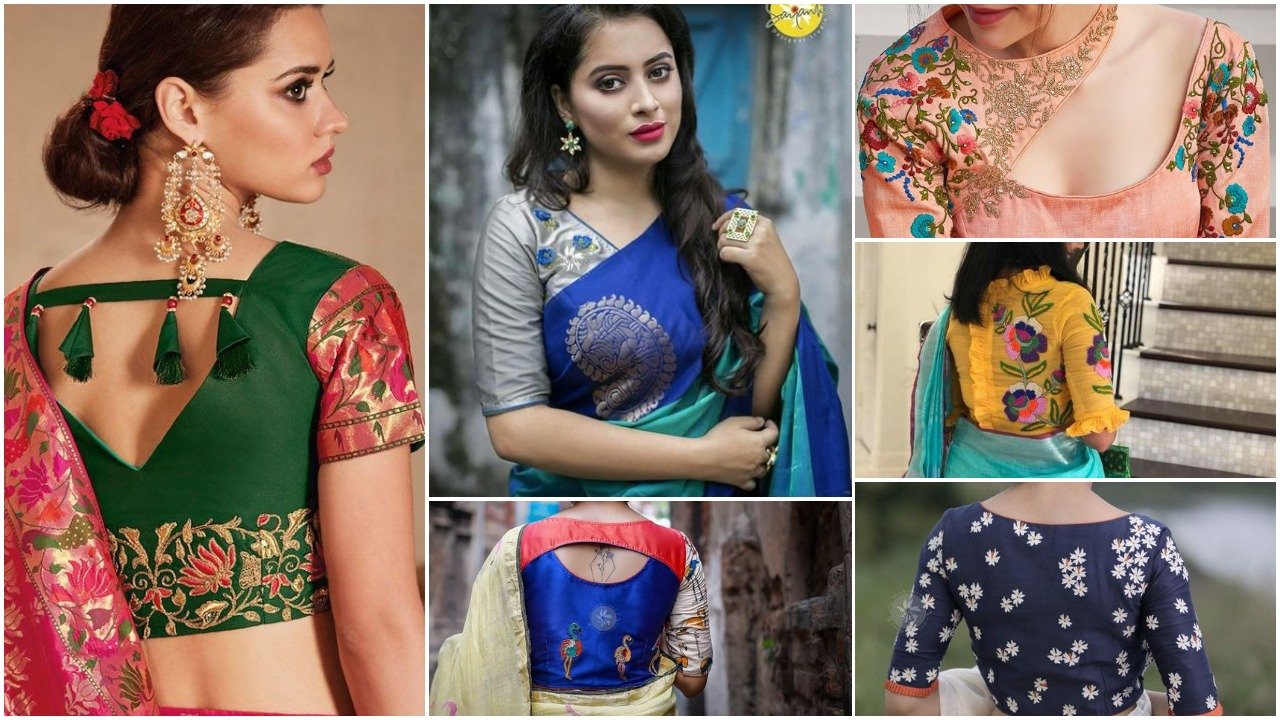 saree blouse neck design a1 1