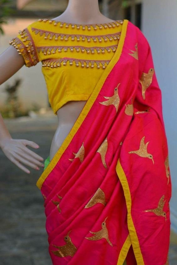 saree blouse neck designs 2