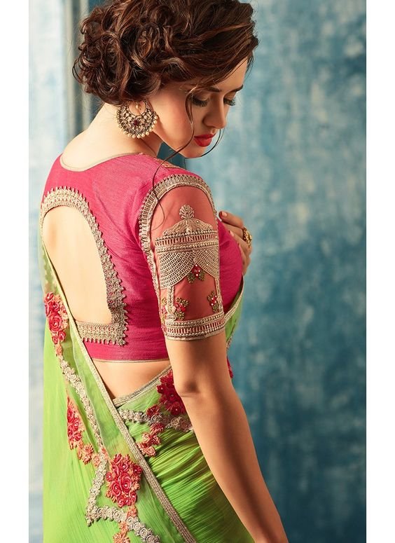 saree blouse neck designs 8