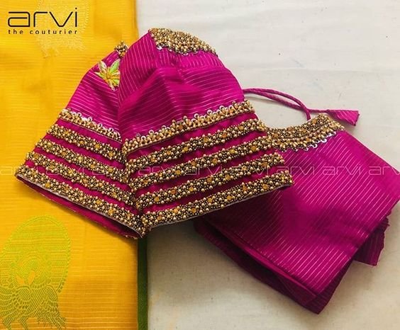 saree blouse sleeve designs 7