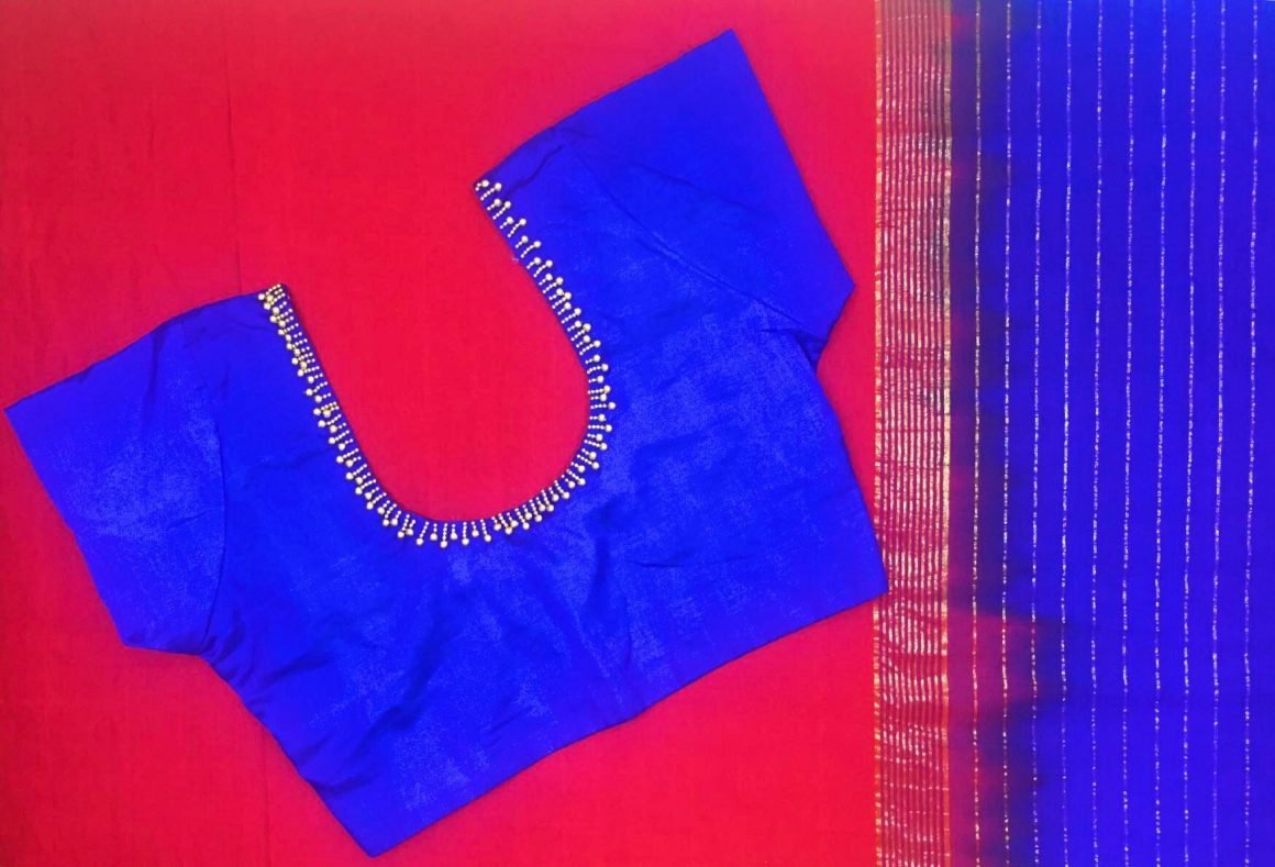 silk saree blouse designs 1 1