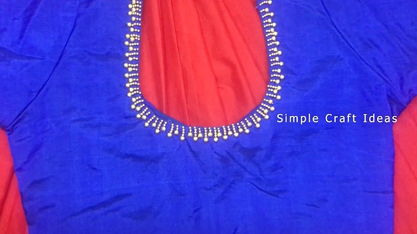 silk saree blouse designs 17