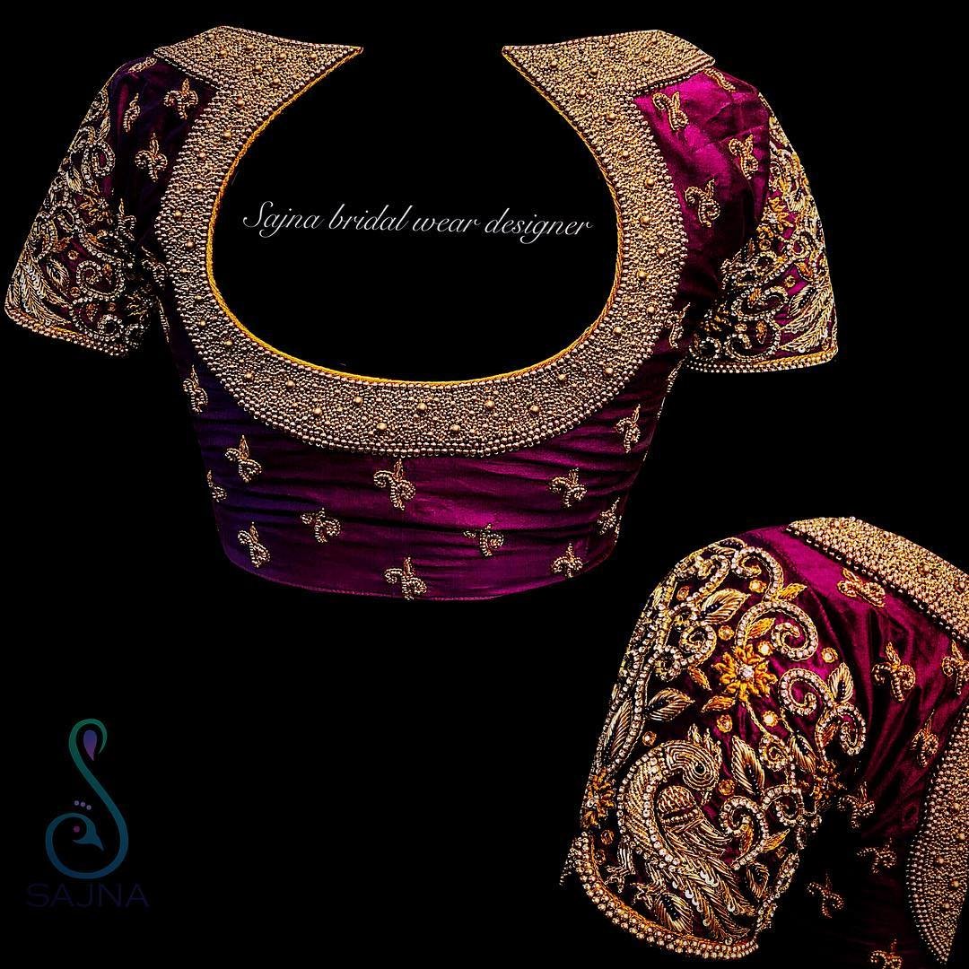 silk saree blouses 14